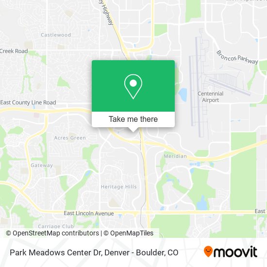 Mapa de Park Meadows Center Dr