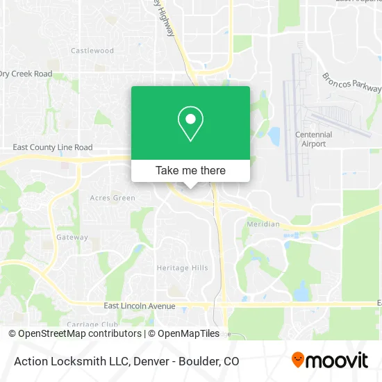 Mapa de Action Locksmith LLC