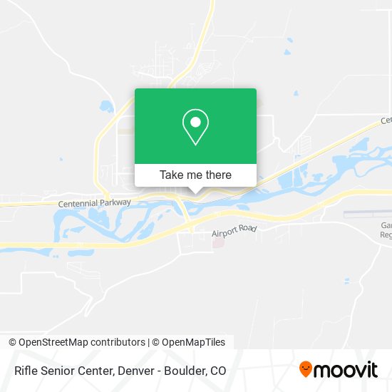 Rifle Senior Center map