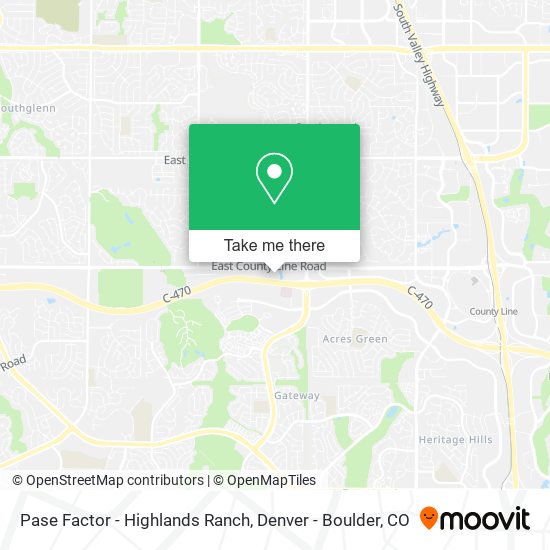 Mapa de Pase Factor - Highlands Ranch
