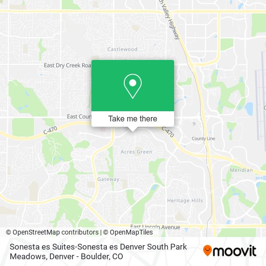 Mapa de Sonesta es Suites-Sonesta es Denver South Park Meadows