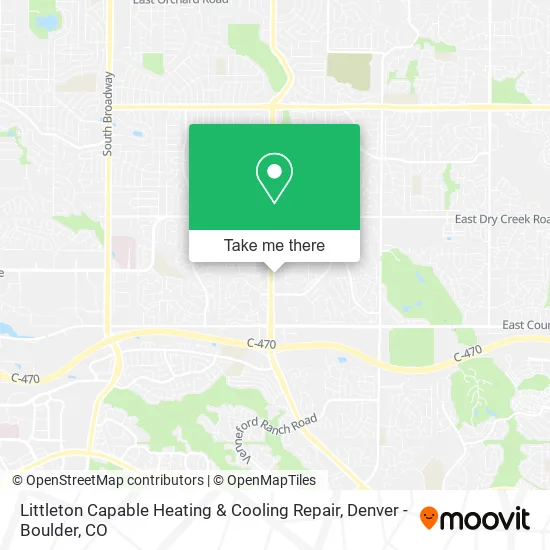 Littleton Capable Heating & Cooling Repair map