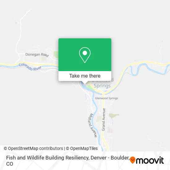 Mapa de Fish and Wildlife Building Resiliency