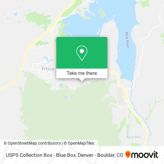 USPS Collection Box - Blue Box map
