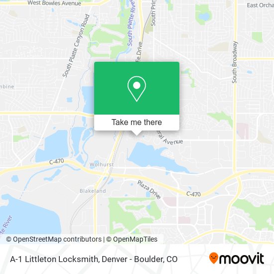 A-1 Littleton Locksmith map