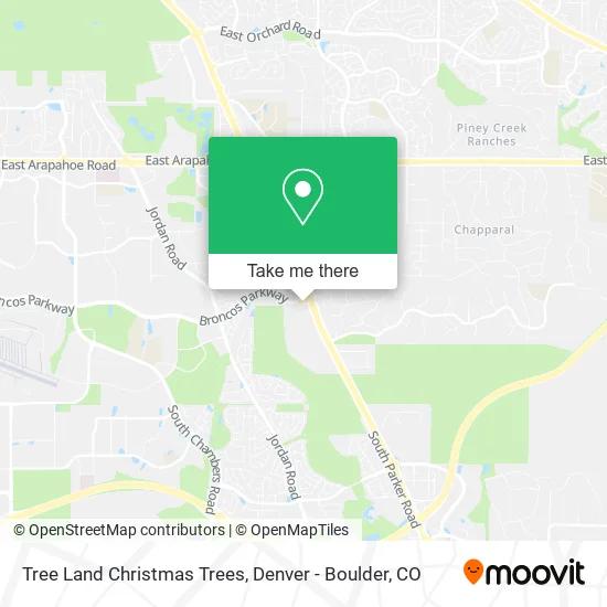 Tree Land Christmas Trees map