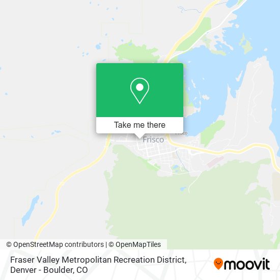 Fraser Valley Metropolitan Recreation District map