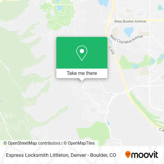 Express Locksmith Littleton map