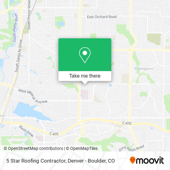 5 Star Roofing Contractor map