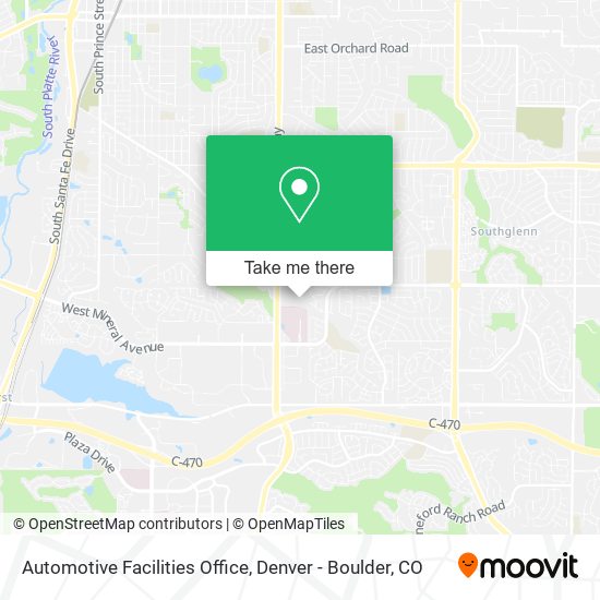 Automotive Facilities Office map