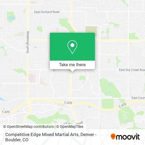 Mapa de Competitive Edge Mixed Martial Arts