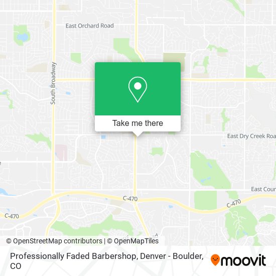 Professionally Faded Barbershop map