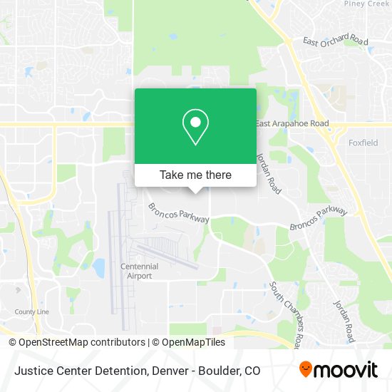 Mapa de Justice Center Detention