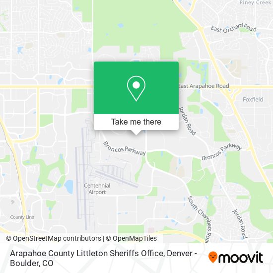 Mapa de Arapahoe County Littleton Sheriffs Office