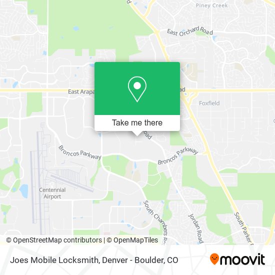 Mapa de Joes Mobile Locksmith