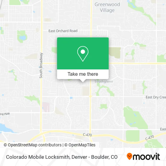 Colorado Mobile Locksmith map