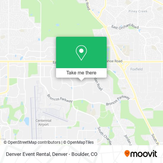 Denver Event Rental map
