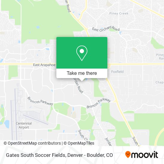Gates South Soccer Fields map