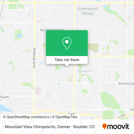 Mountain View Chiropractic map