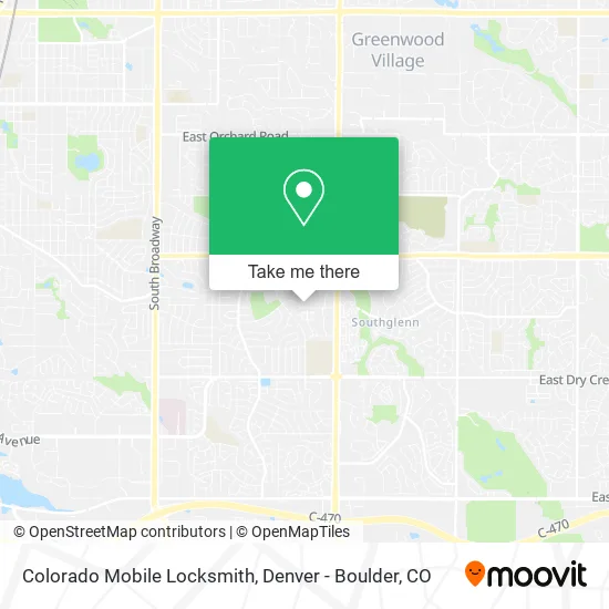 Colorado Mobile Locksmith map