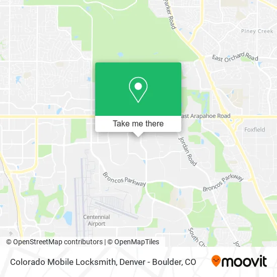 Colorado Mobile Locksmith map