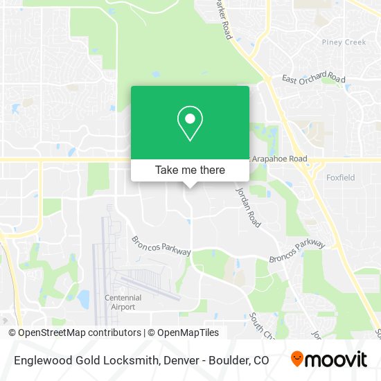 Mapa de Englewood Gold Locksmith