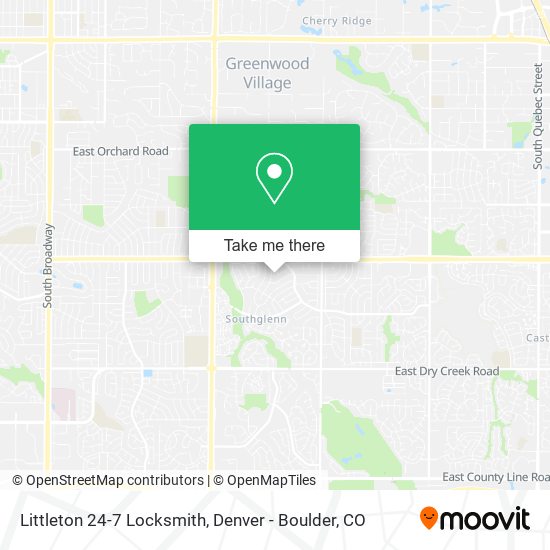 Littleton 24-7 Locksmith map