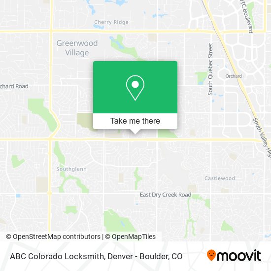 ABC Colorado Locksmith map