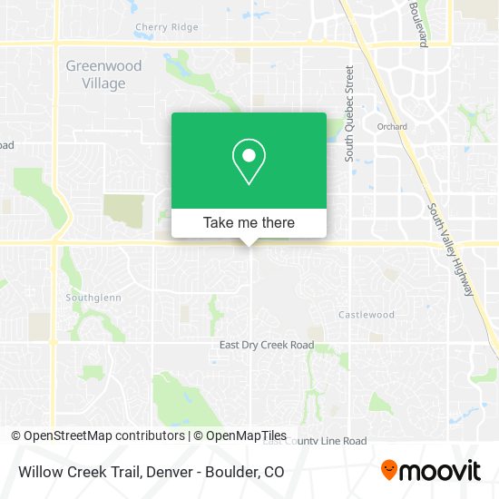 Mapa de Willow Creek Trail