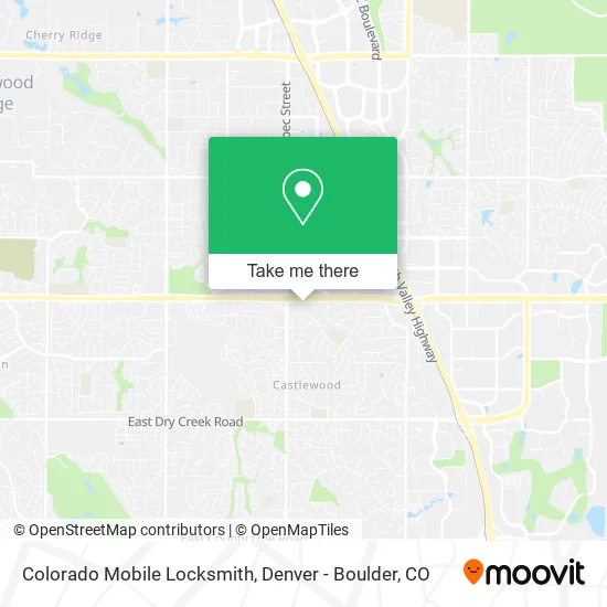 Colorado Mobile Locksmith map