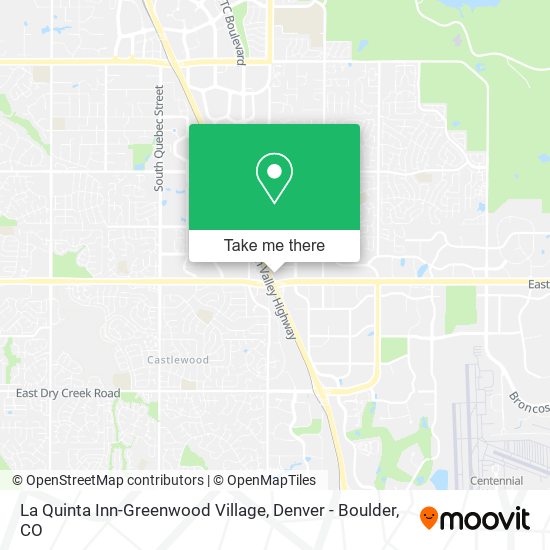 La Quinta Inn-Greenwood Village map
