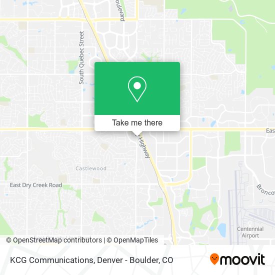 KCG Communications map