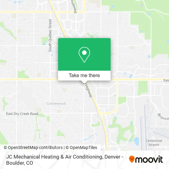 Mapa de JC Mechanical Heating & Air Conditioning