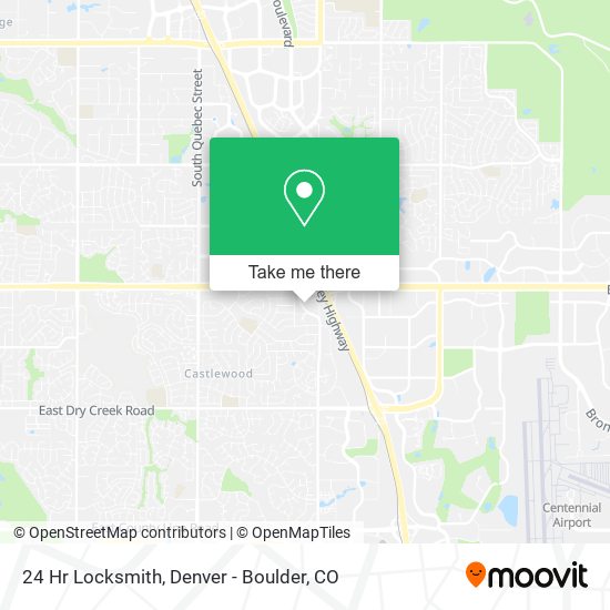 24 Hr Locksmith map