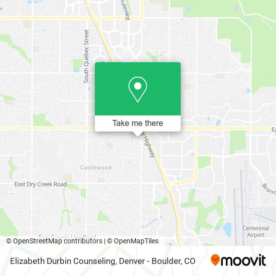 Elizabeth Durbin Counseling map