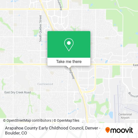 Arapahoe County Early Childhood Council map