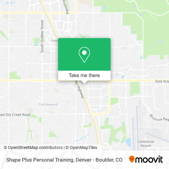 Shape Plus Personal Training map