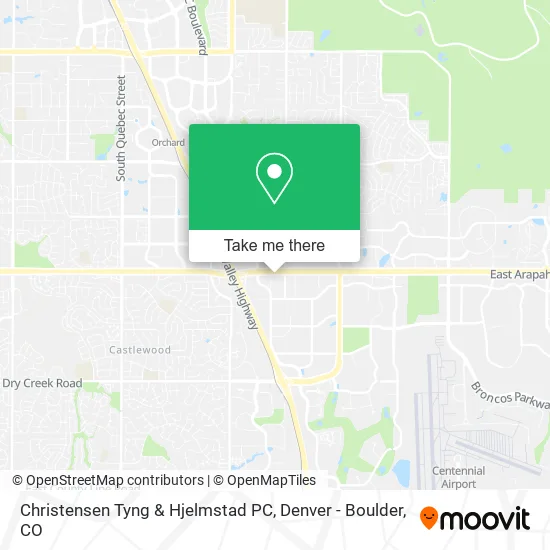 Christensen Tyng & Hjelmstad PC map