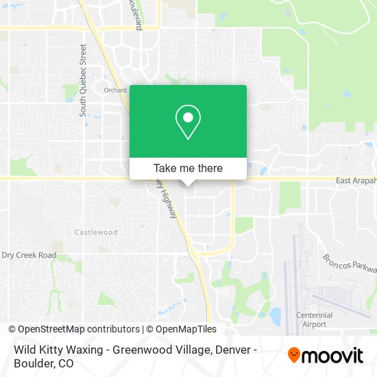 Mapa de Wild Kitty Waxing - Greenwood Village