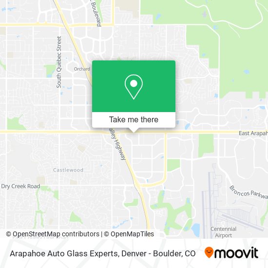 Mapa de Arapahoe Auto Glass Experts