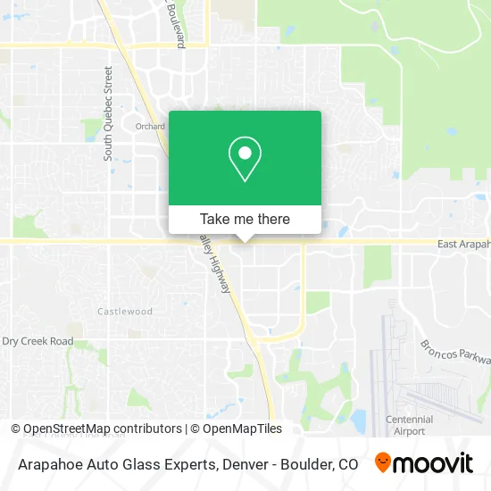 Arapahoe Auto Glass Experts map