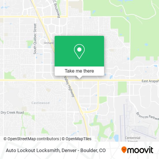 Auto Lockout Locksmith map