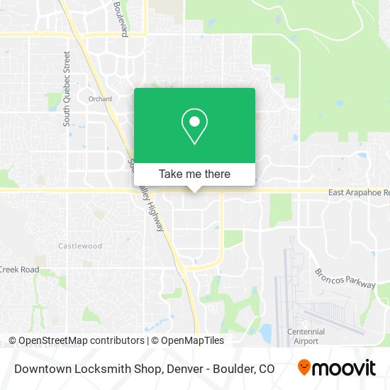 Downtown Locksmith Shop map