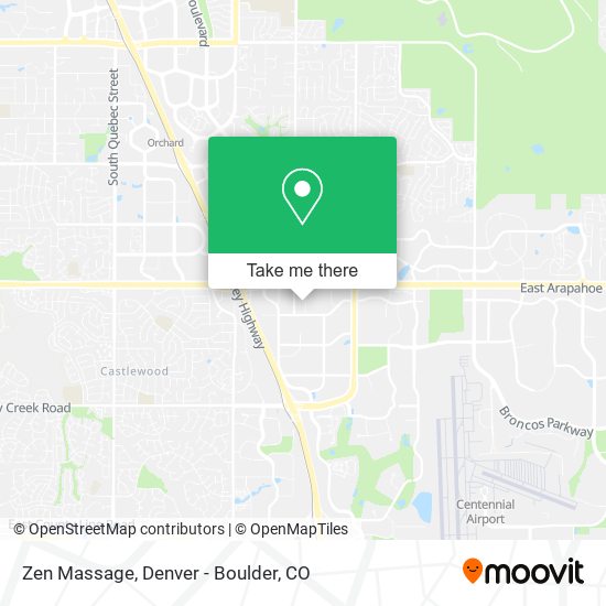Mapa de Zen Massage