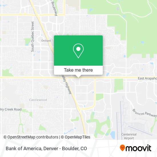 Mapa de Bank of America