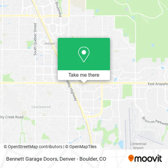 Bennett Garage Doors map