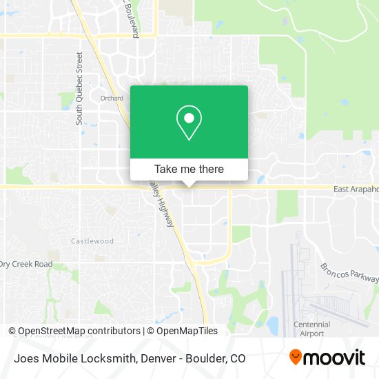 Mapa de Joes Mobile Locksmith