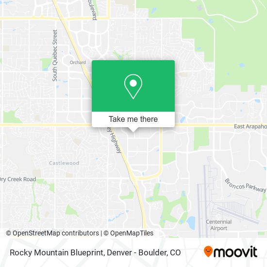 Mapa de Rocky Mountain Blueprint