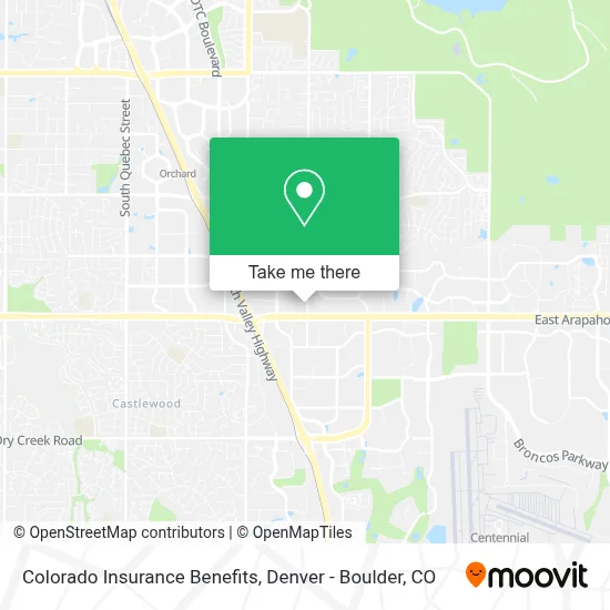 Colorado Insurance Benefits map