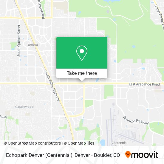 Mapa de Echopark Denver (Centennial)